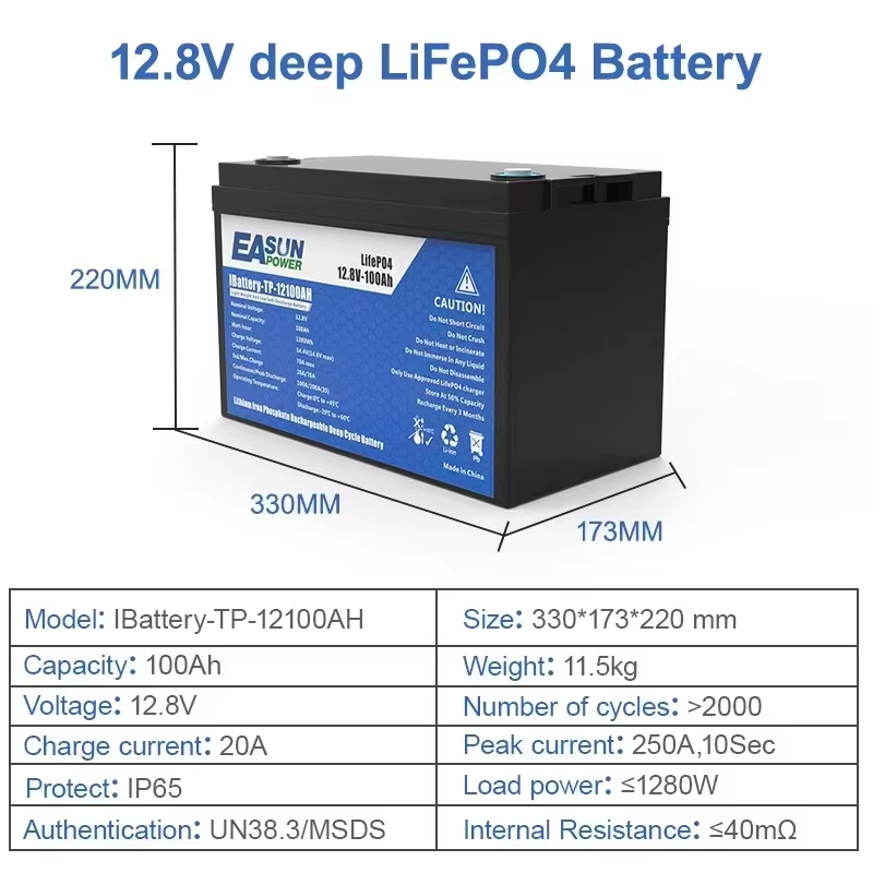 EASUN POWER LiFePO4 Pil 100Ah  - Grid Tie Inverter Limiter 2000W incelemesi ve fiyatı