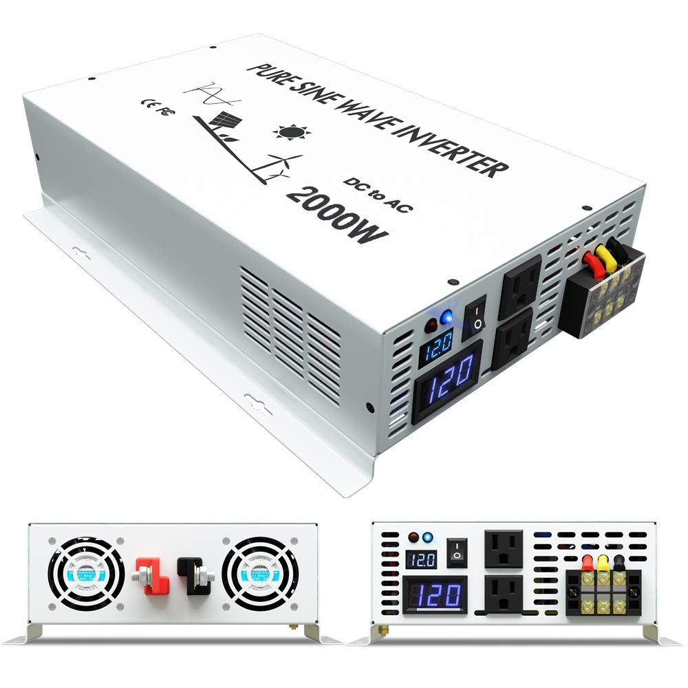 Kapalı ızgara güneş invertör 2 - Inverter Pure Sine Wave 60Hz 120V 3000W incelemesi ve fiyatı