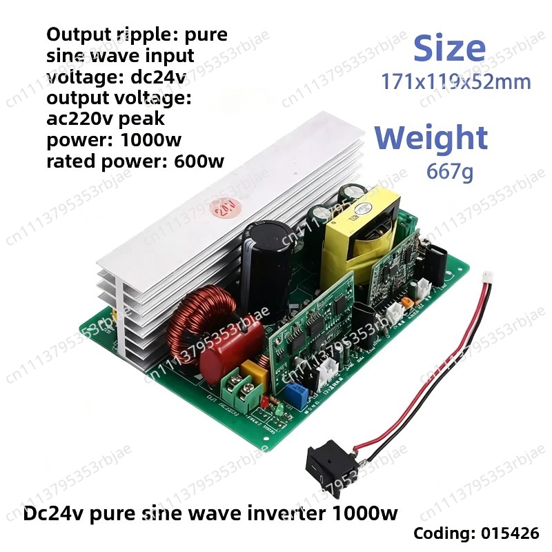 500W/1000W Saf Sinüs Dalgası İ - Pure Sine Wave Inverter Board 24V 48V incelemesi ve fiyatı