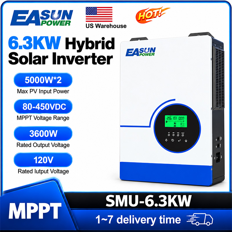 EASUN POWER 6300W Hibrit Güneş - Grid Tie Inverter Limiter 2000W incelemesi ve fiyatı