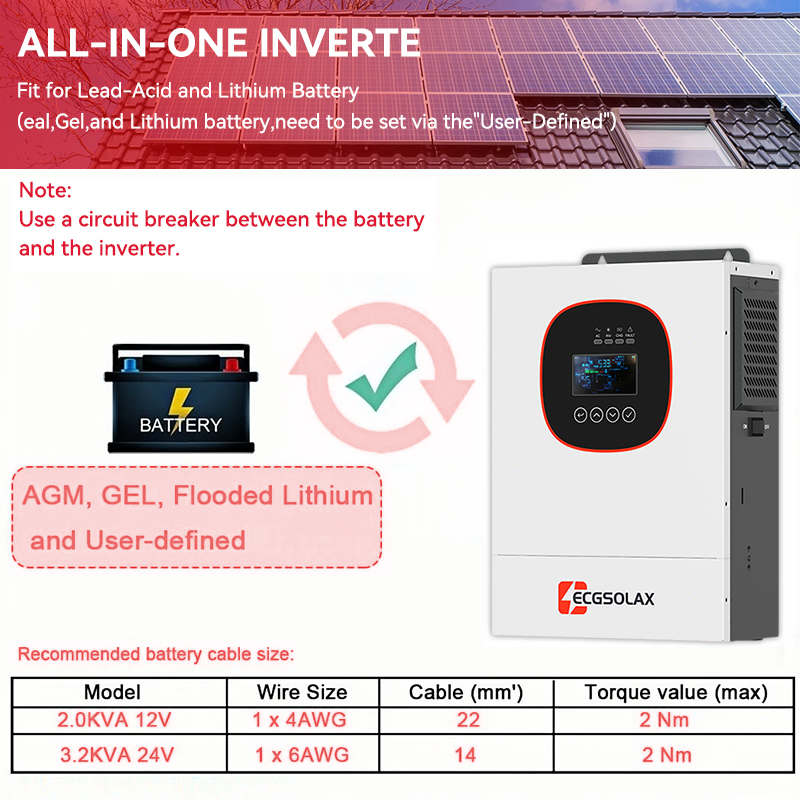 ECGSOLAX 2000W 12V MPPT Hibrit - Grid Tie Inverter Limiter 2000W incelemesi ve fiyatı
